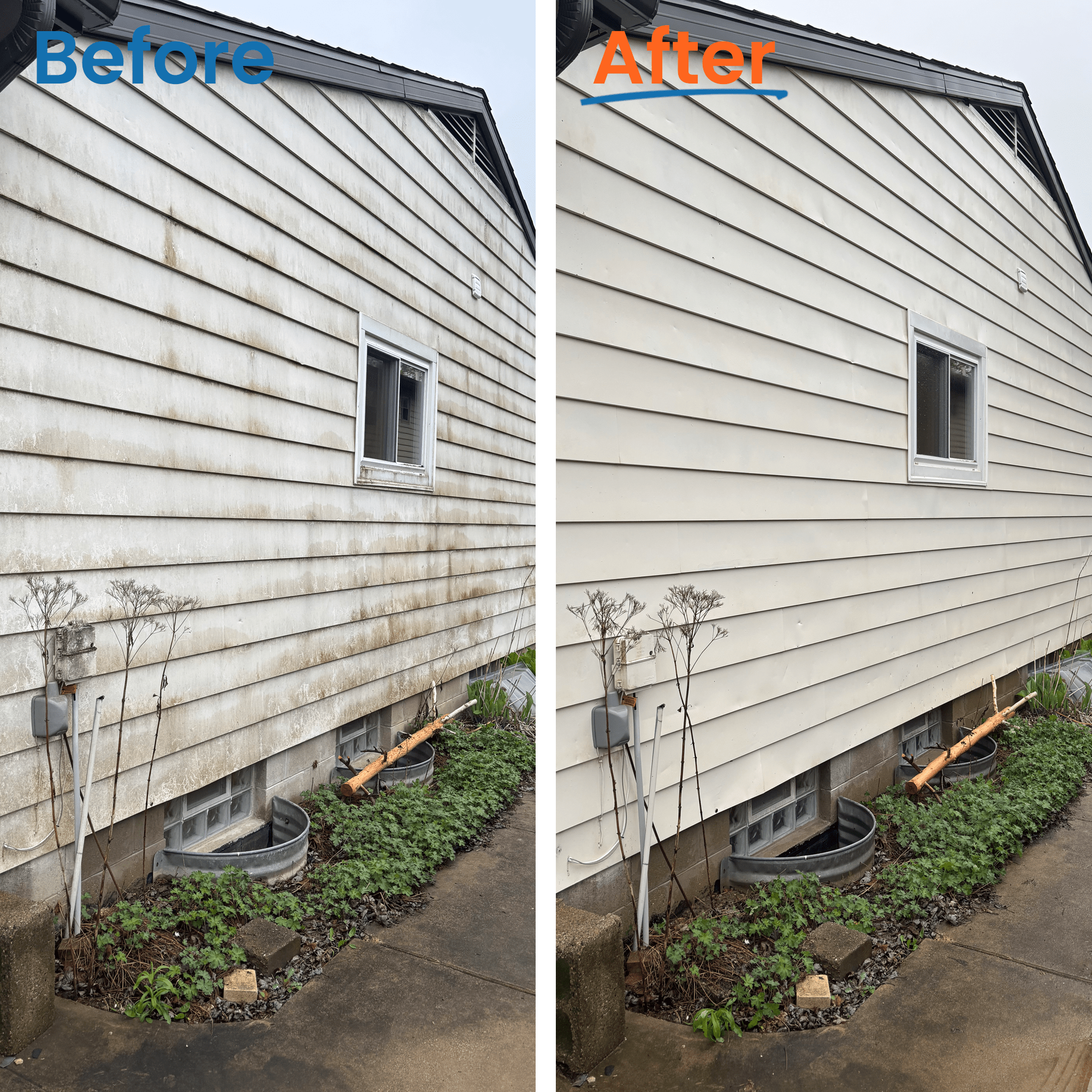 Before and after — Side Wall De-Streaking