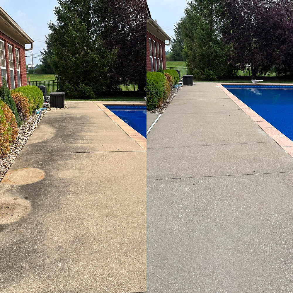 Before and after — Pool Deck Restoration